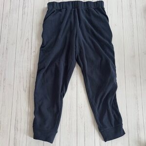 Womens Dudley Stephens fleece terry Navy Blue Jogger Pants